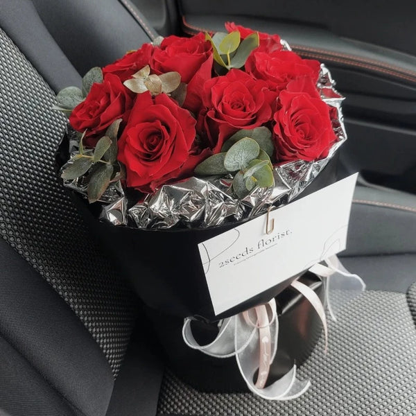 Russian Round Red Rose Flower Bouquet (Negeri Sembilan KL Selangor