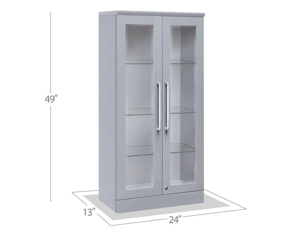 Home Bar Tall Wall Cabinet - 24"