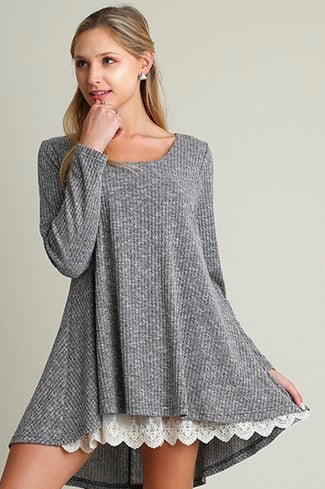 lace sweater dress