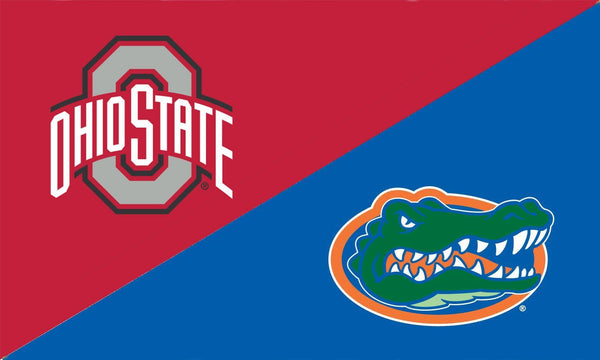 The Ohio State University and Florida House Divided Flag