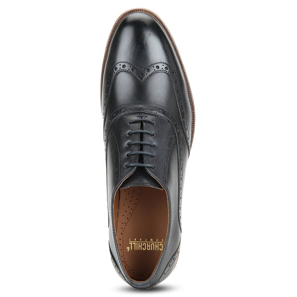 navy blue wingtip shoes