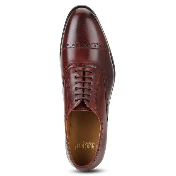 burgundy oxford shoes