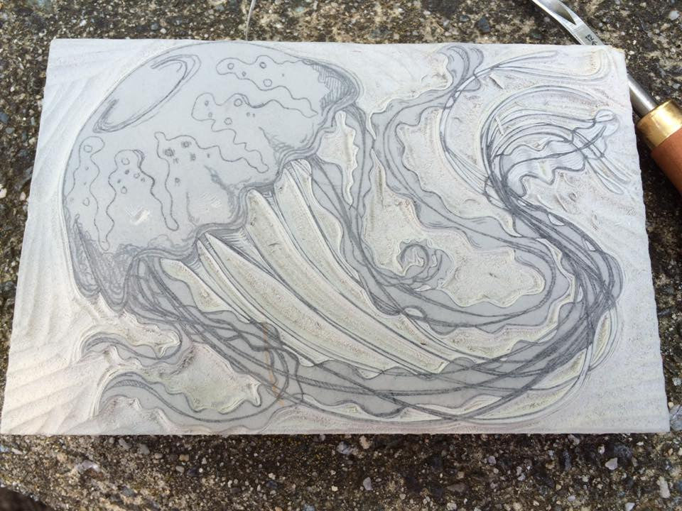 Jellyfish carving update