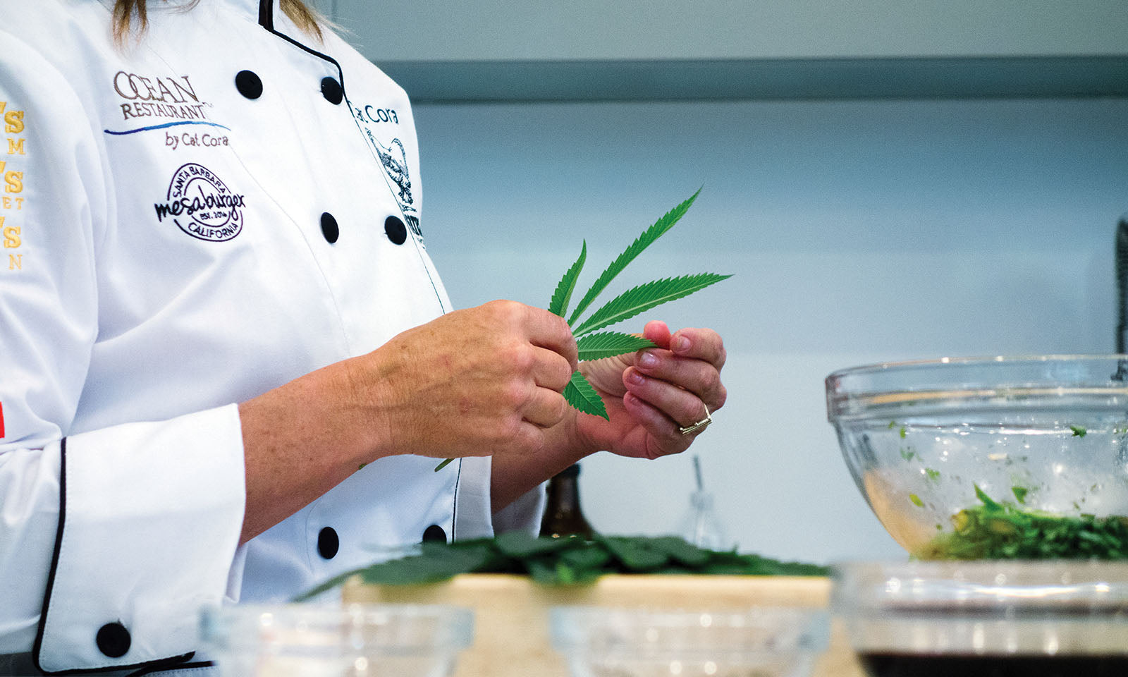 Cat Cora, cooking with cannabis