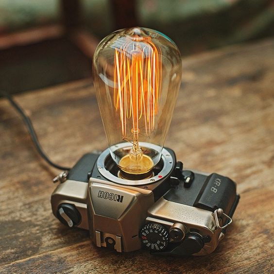 22 Old Things that Make Awesome DIY Lamps - Read more at www.ilikethatlamp.com #tutorials #diylamps #diy #diyhomedecor #diylamp