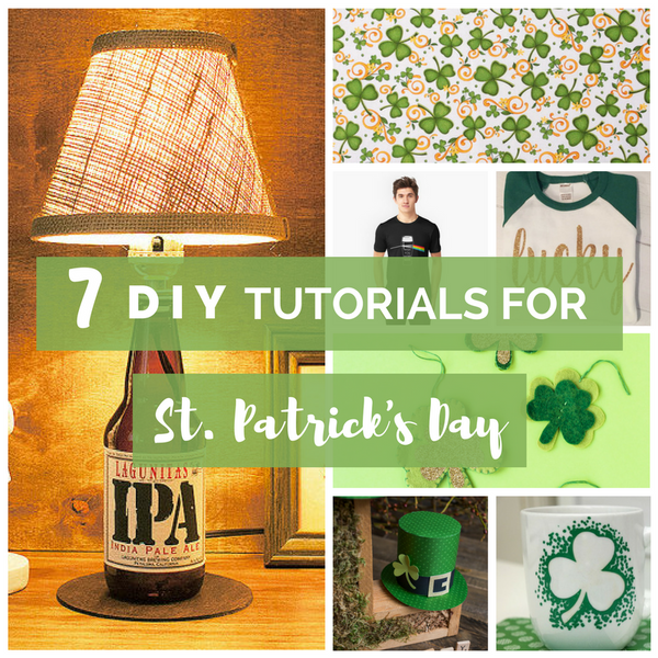 7 DIY Tutorials to Make Cool St. Patrick's Day Themed Lamps - Shop DIY lamp supplies at www.ilikethatlamp.com