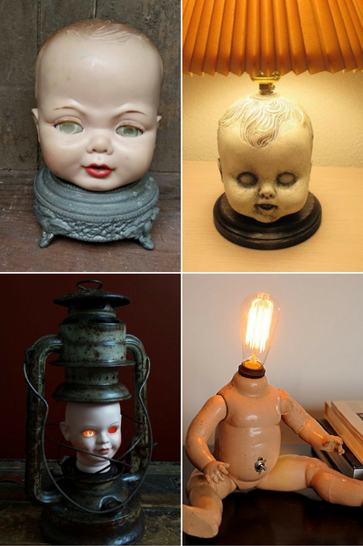 Scare Your Guests with These Spooky Halloween Lamps - Read more at www.ilikethatlamp.com