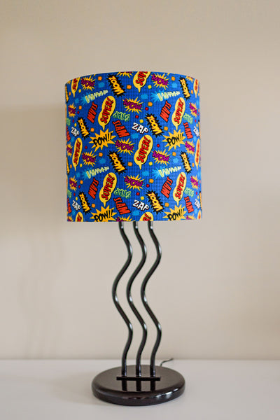 How to Make a Superhero Custom Lampshade for a Child's Room Tutorial - Shop DIY lamp crafting supplies at www.ilikethatlamp.com