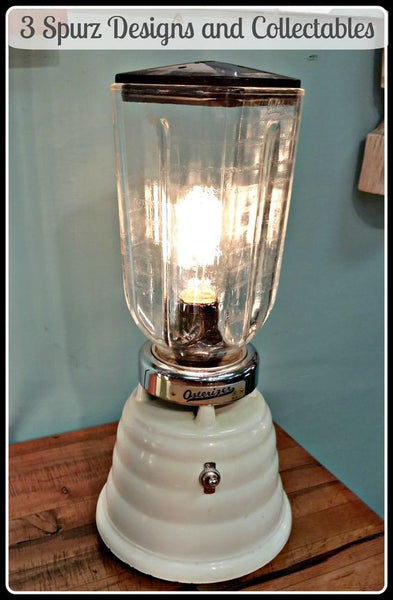 Vintage beehive Osterizer blender turned into a table lamp by 3SpurzDesignsAndCollectables 