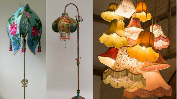 Meet the Maker Artist Interview Willemiek Upcycles Thrift Shop Bell Lampshade Frames