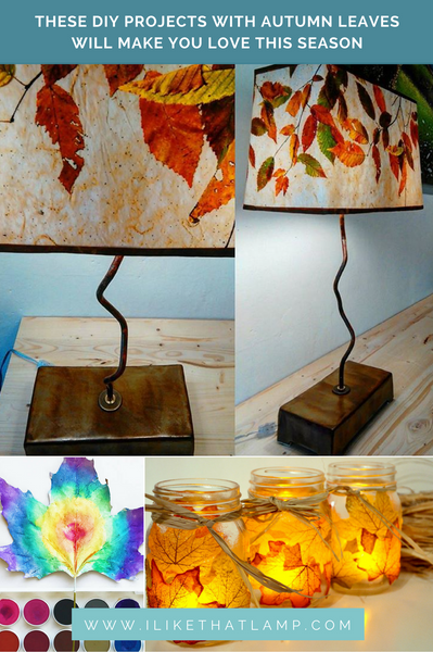 These DIY Projects with Autumn Leaves Will Make You Love this Season - Read more at www.ilikethatlamp.com