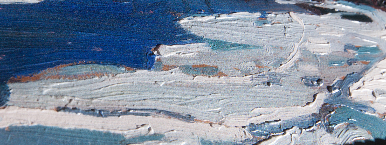 Ice in Spring, by Tom Thomson Painting Close Up