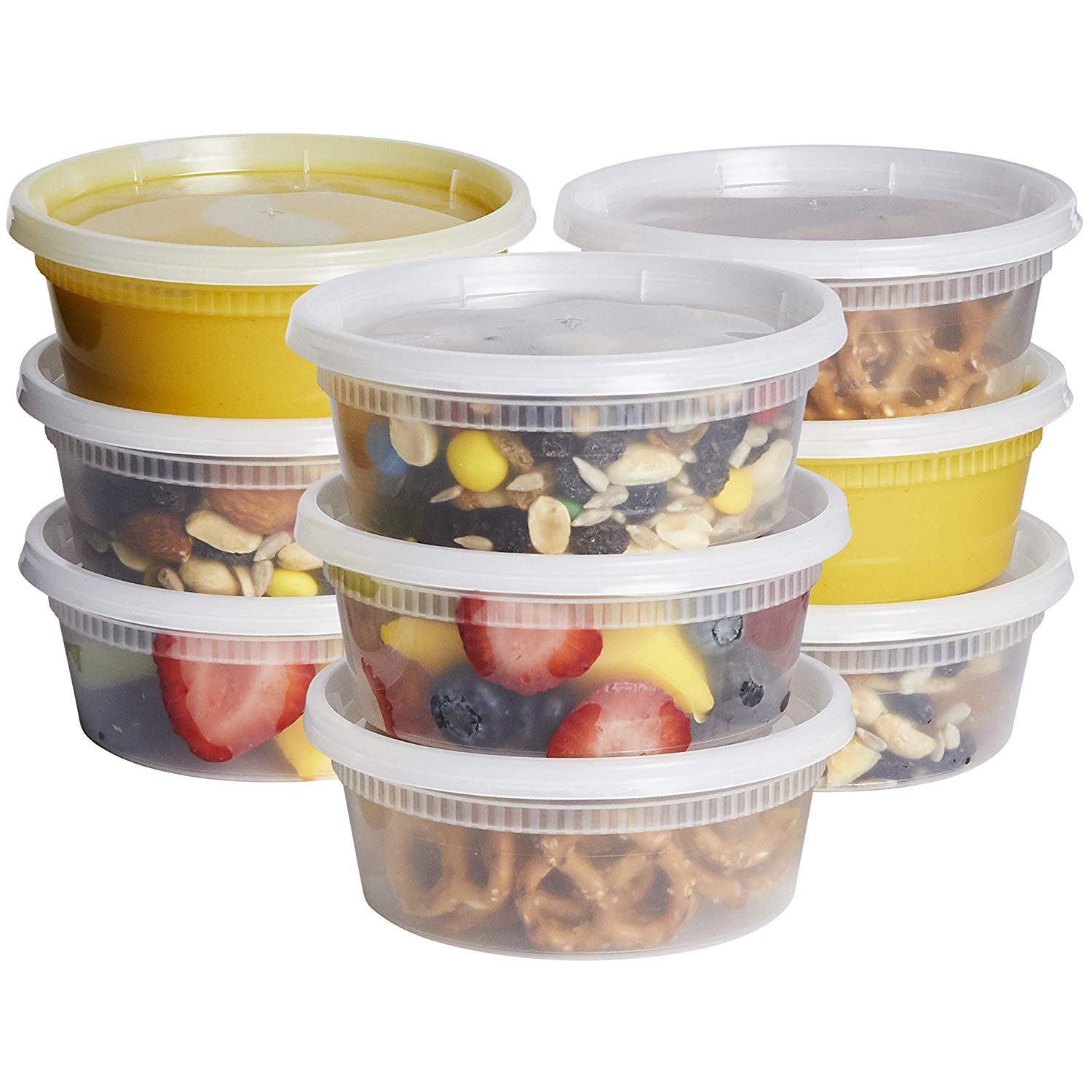 12 x 8 Food Storage Containers and 32 oz Deli Containers with Lids 16 