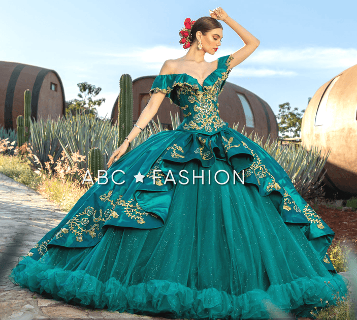 Off Shoulder Charro Quinceanera Dress by Ragazza M35-135 – ABC Fashion