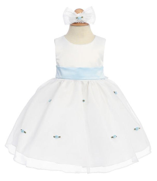 sky blue baby dress