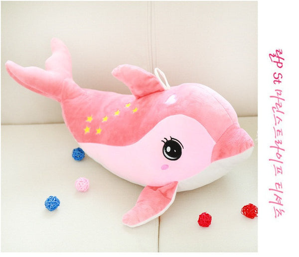 pink stuffed dolphin