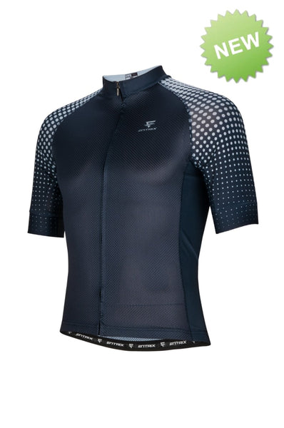 blue cycling jersey mens