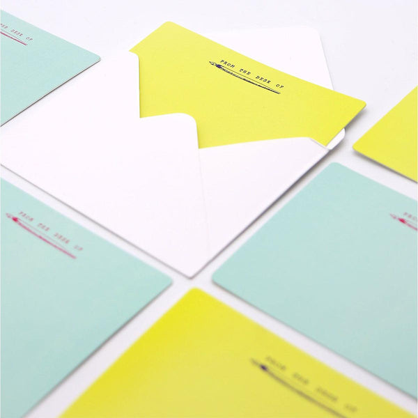 Personalised Notecards And Envelope From The Desk Set Of 10