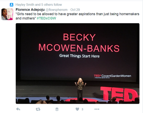 Becky Mcgowen-Banks, TEDx Covent Garden Women