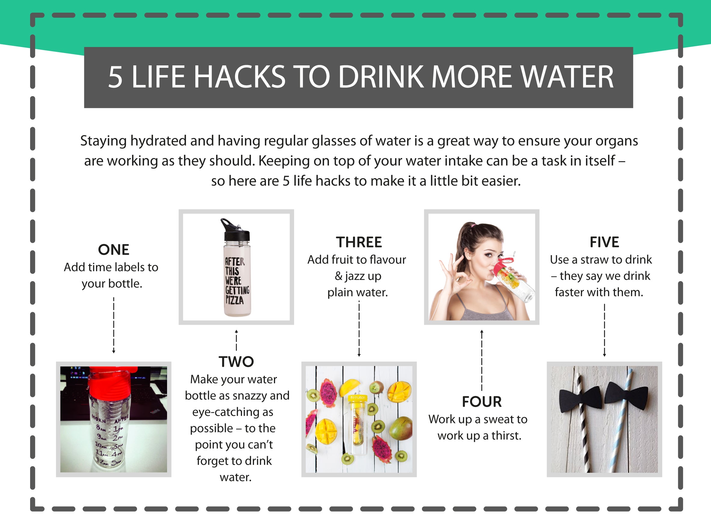 5 Life Hacks to Drink More Water