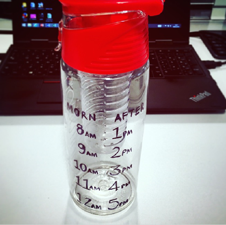 Add time milestones to your bottle