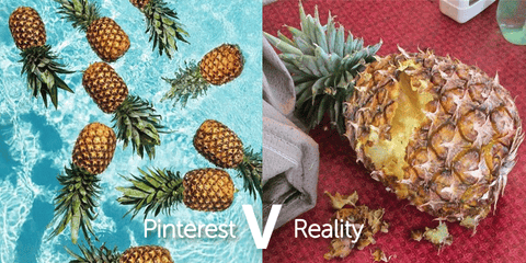 Pinterest Pineapple versus real life