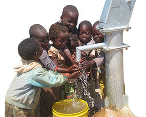 kids at the well