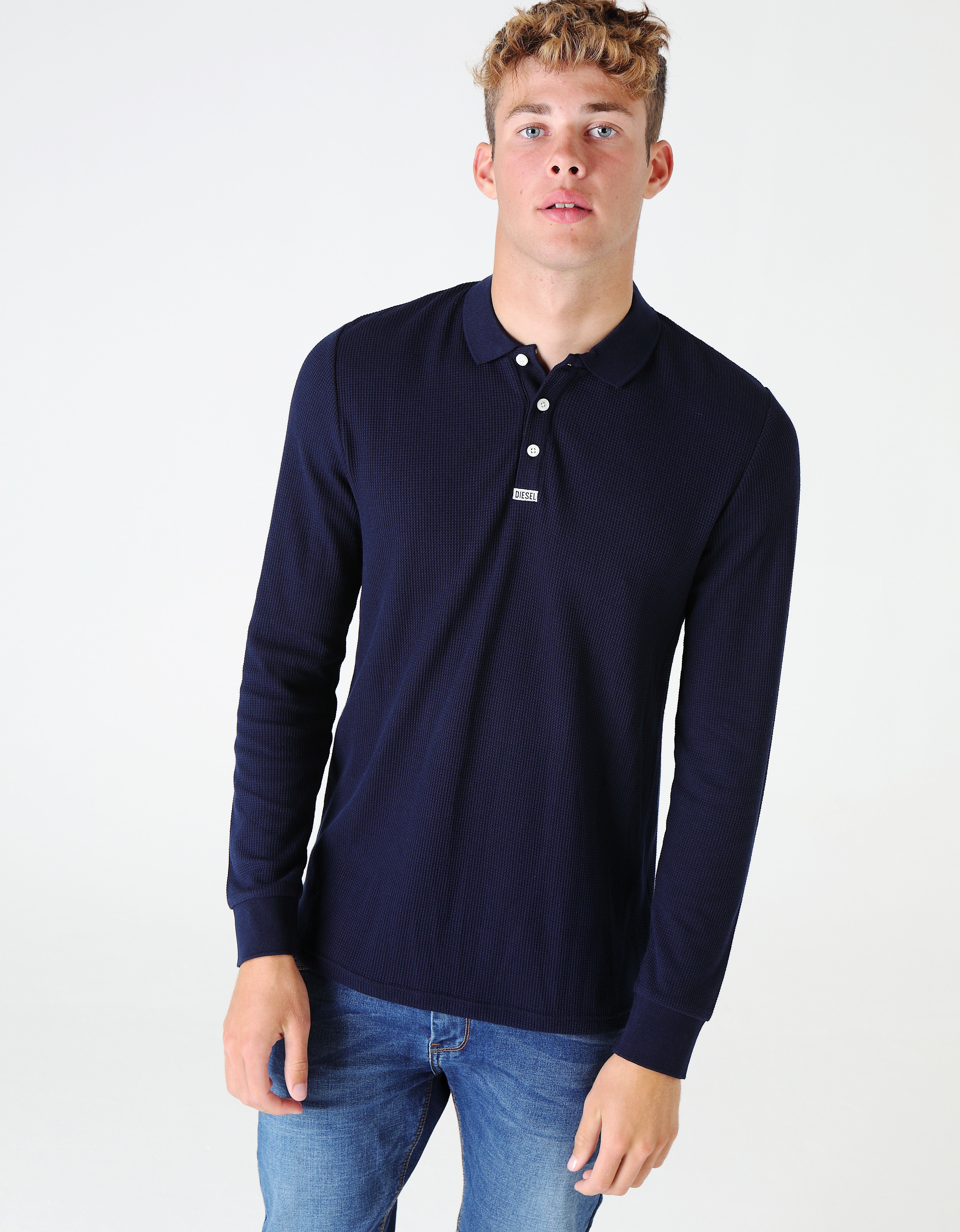 diesel long sleeve polo