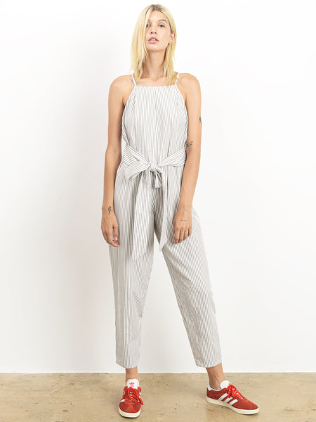 grey strappy jumpsuit