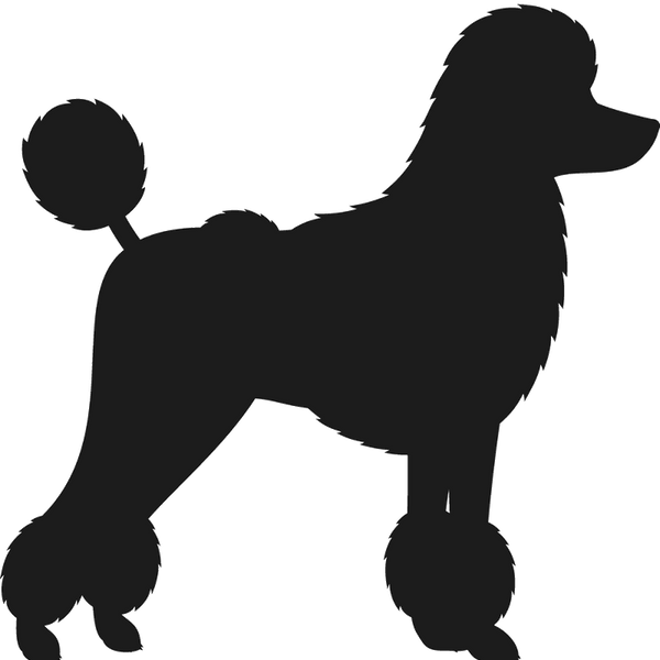 Poodle Stamp (silhouette) | Dog, Cat & Fur Baby Stamps – Stamptopia