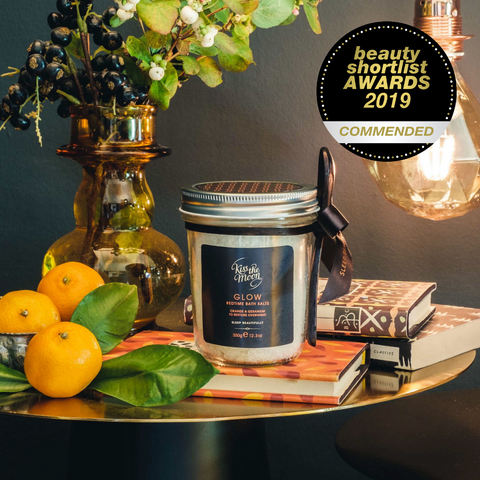 glow bedtime bath salts - commended beauty shortlist awards 2019