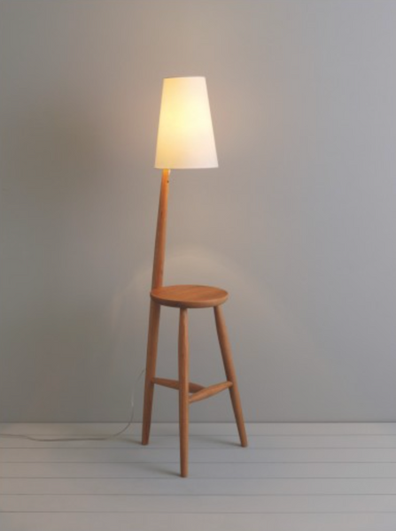 WALLACE WOODEN TABLE AND LAMP
