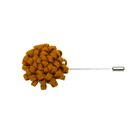 Mustard Looped Lapel Pin