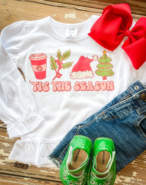 Retro Tis the Season Printed Tee