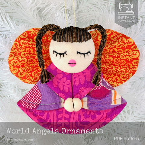 World Angel Christmas Ornaments by La Todera