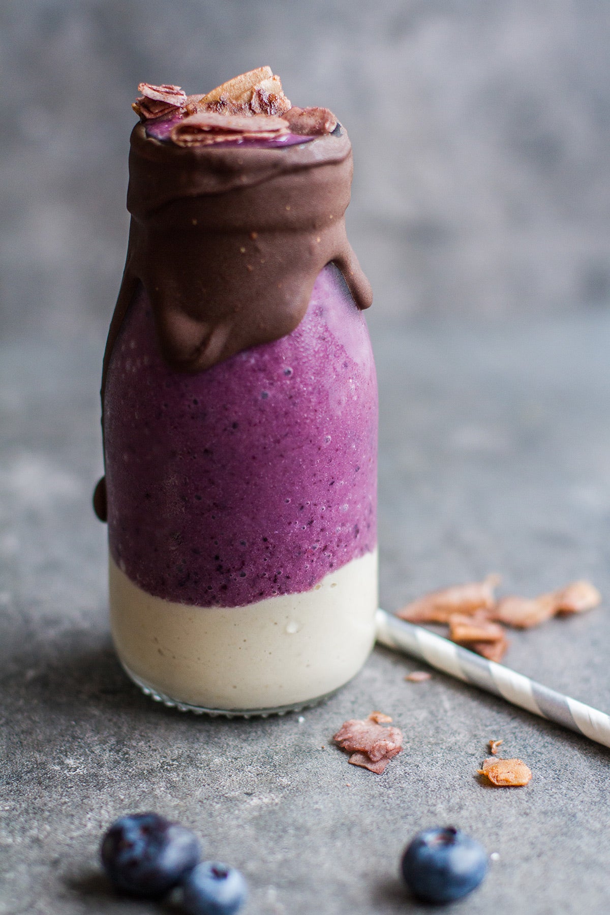 Peanut Butter and Jelly Vegan smoothie recipe