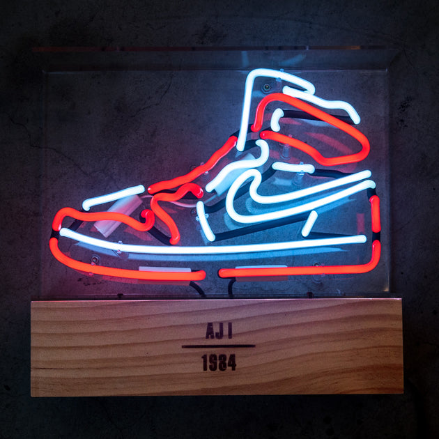 jordan 1 neon sign