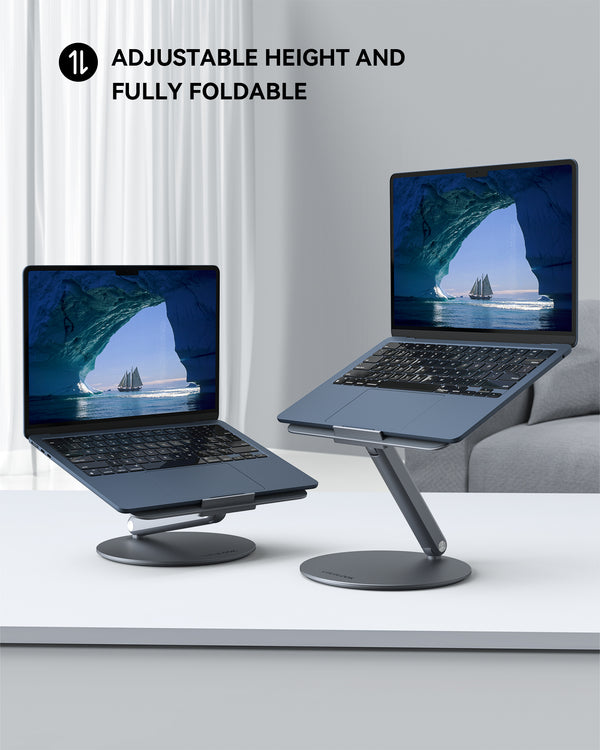 organiseren oriëntatie Lao LULULOOK Foldable Adjustable Laptop Stand for Macbook, HP, Laptops  (10-16inch) - Lululook Official