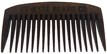 Wooden beard comb