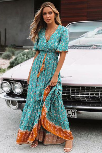 boho maxi dress