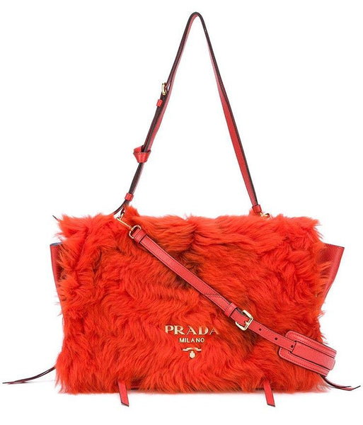 Prada Fur Pattina Shearling Bag 