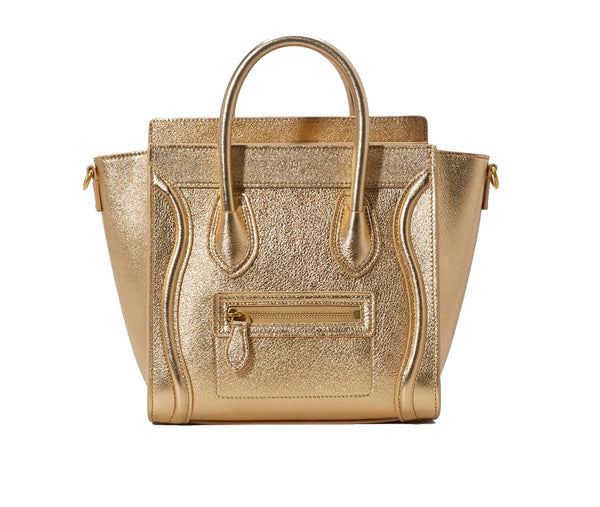 gold celine bag