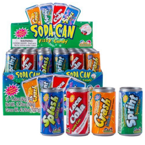 Top 10 Selling Novelty Candy-Kidsmania Soda Can Fizzy Wholesale Candy