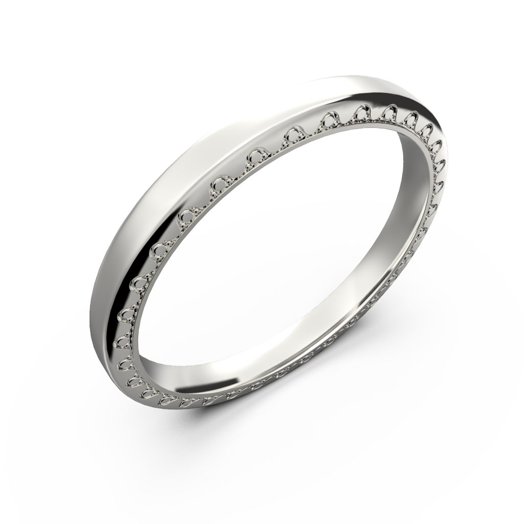 Rose gold and diamond couple wedding rings - 10