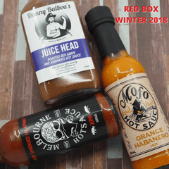 Winter 2018 Red Box ChilliBOM Hot Sauce Club Australia