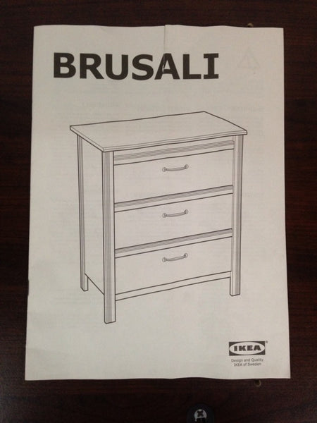 Ikea Brusali Three Drawer Dresser The Local Flea
