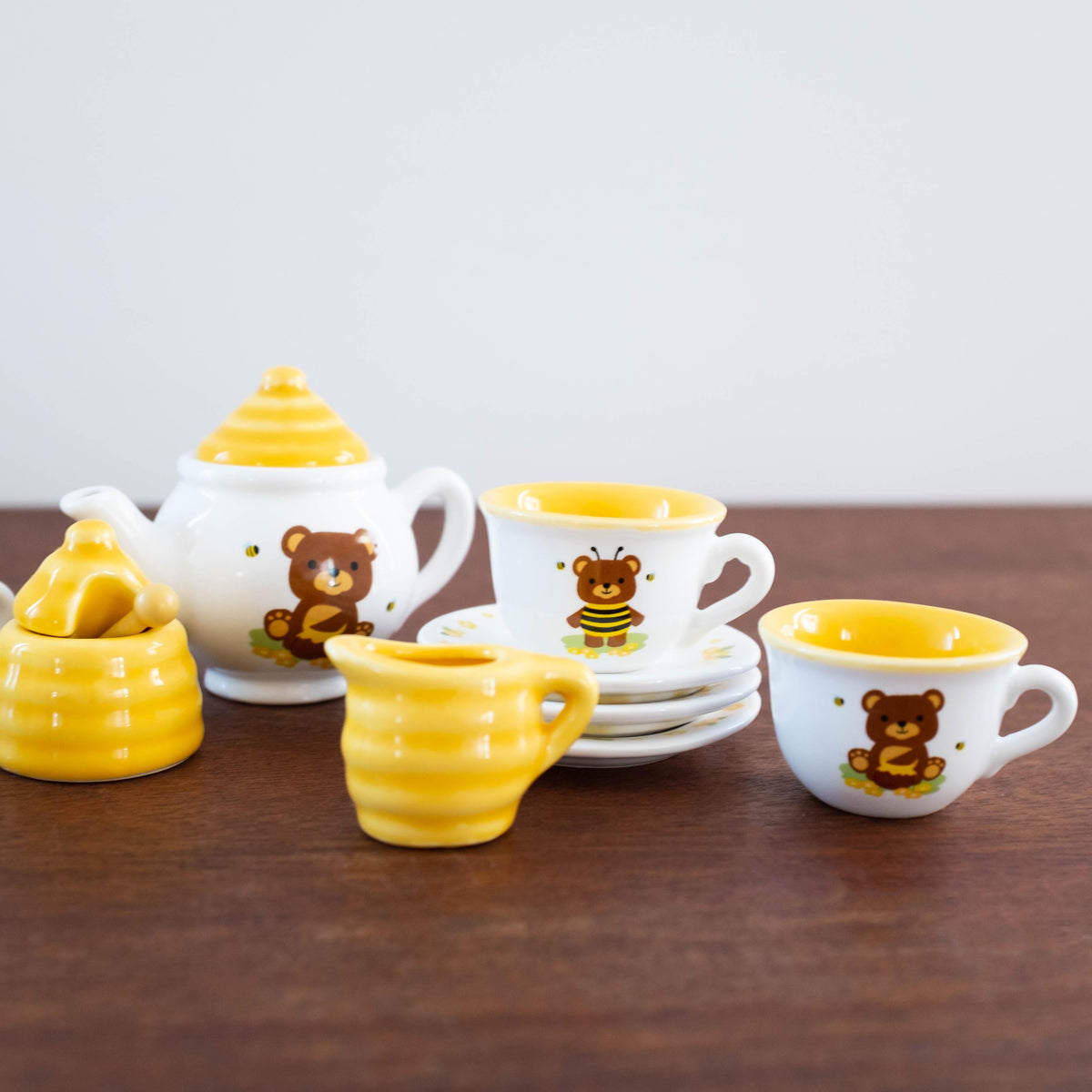 honey bear porcelain tea set