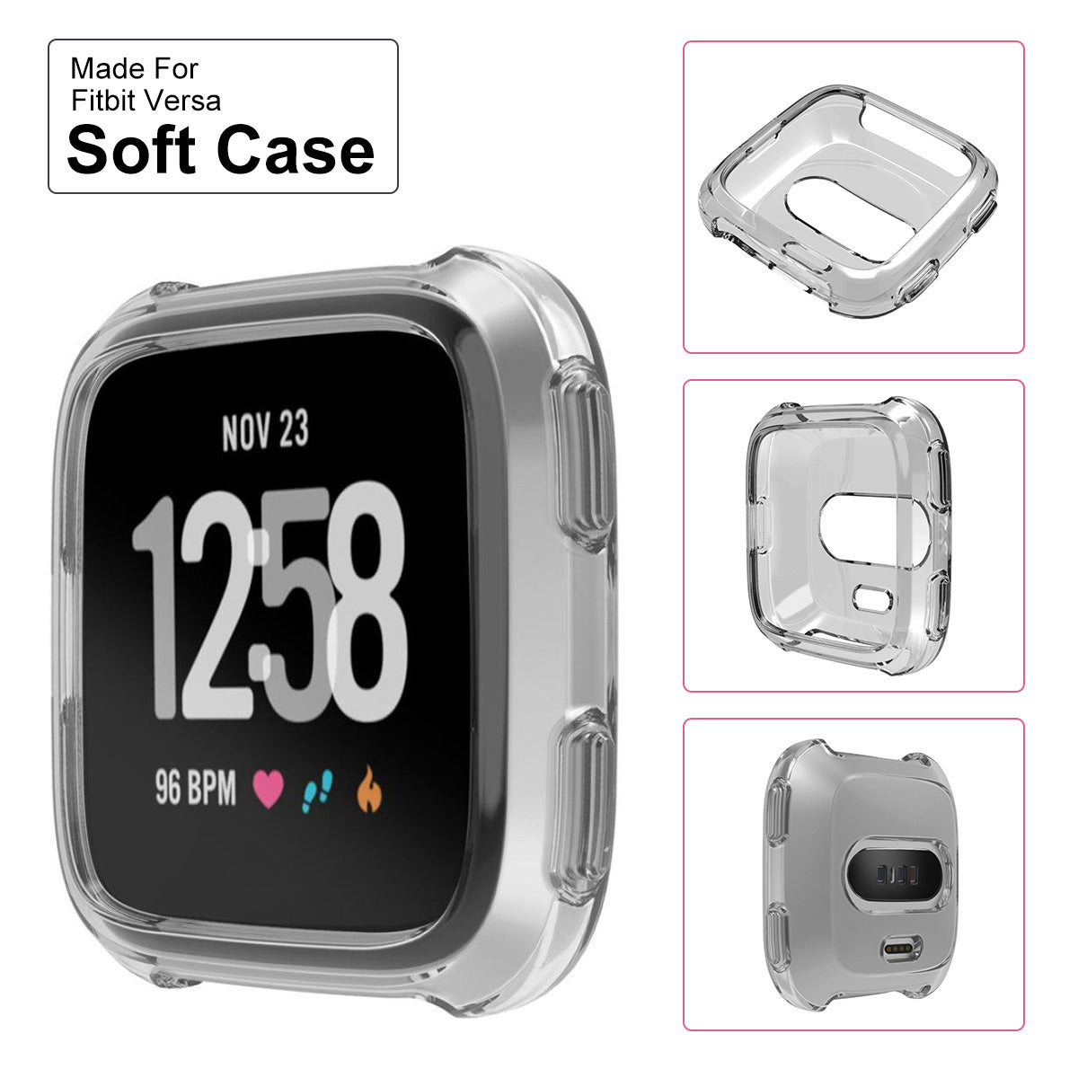 fitbit versa 2 silicone case