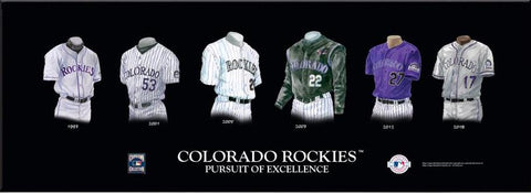 Colorado Rockies Uniform Print