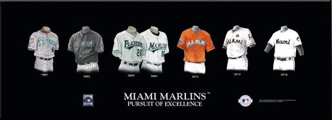 Miami Marlins Uniform Print